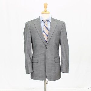 Jos. A. Bank 38R Gray Solid 2-Button Sport Coat Blazer Jacket V540